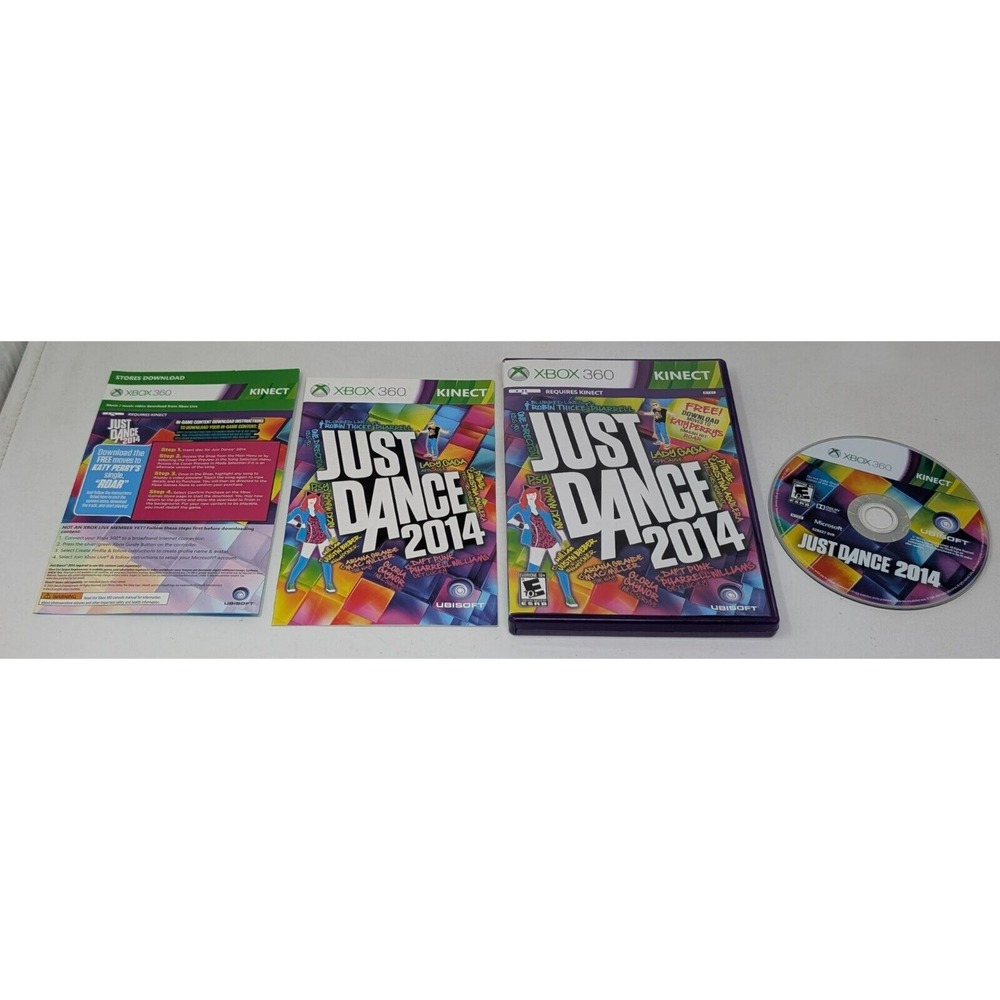 Just Dance 2014 Microsoft Xbox 360 2013 Game Complete CIB Game